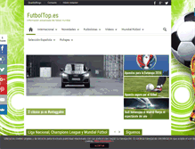 Tablet Screenshot of futboltop.es